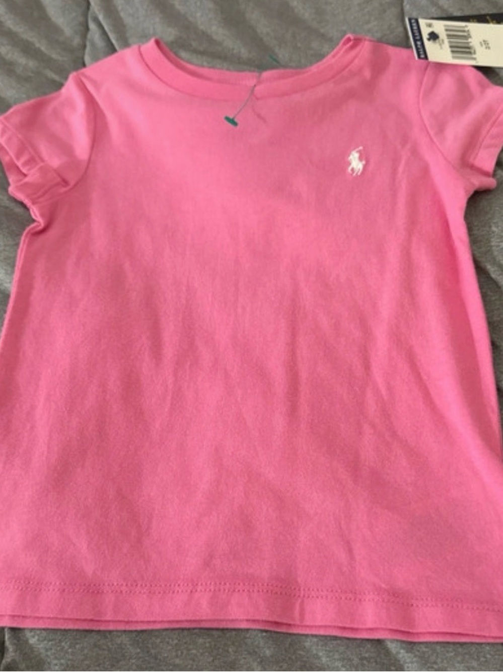 Ralph Lauren Hot Pink Girls Short-Sleeve Polo Tee